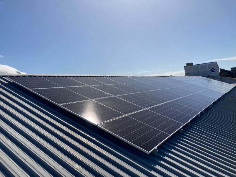 PV array at Sunset